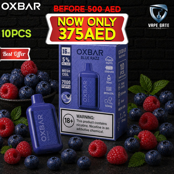 OXVA OXBAR THE FOX DISPOSABLE VAPE (7000 PUFFS) | Dubai | Abu Dhabi | Same  Day Delivery