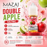 Double Apple - by Mazaj 30ml SaltNic - Salt Nic - UAE - KSA - Abu Dhabi - Dubai - RAK 1