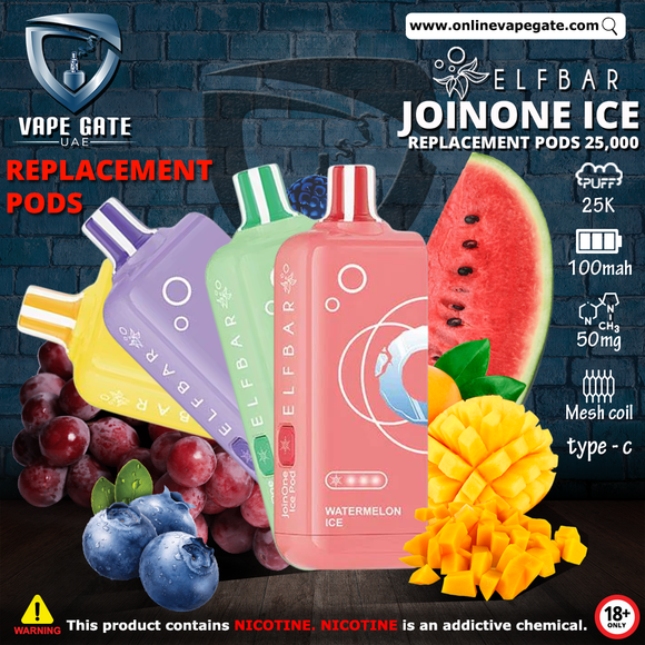 ELF Bar JoinOne Ice Replacement Pods (25,000 Puffs) Vape Offer Dubai Abu Dhabi