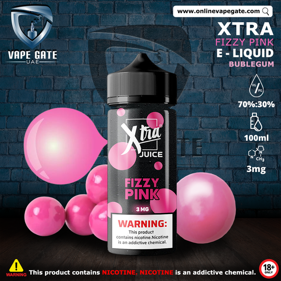 FIZZY PINK - XTRA ELIQUID 100ML VAPE DELIVERY SHARJAH