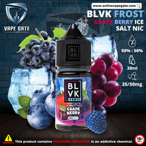 GRAPE BERRY - BLVK FROST SALTS - 30ML vape offer sharjah