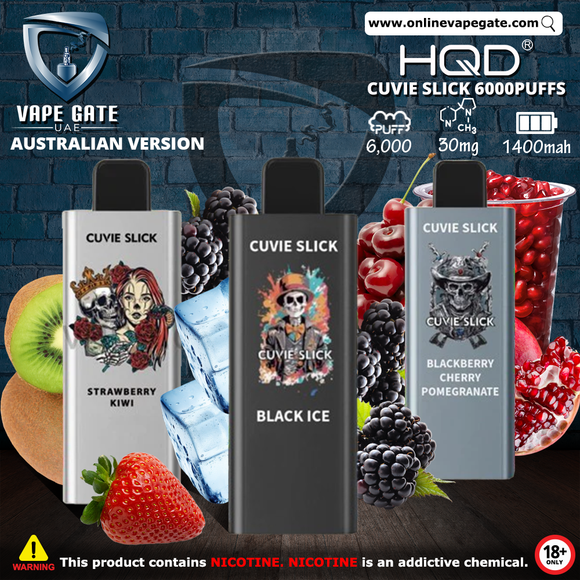HQD Cuvie Slick Australian Version Disposables Vape (6,000 Puffs) Best Vape Dubai 2025