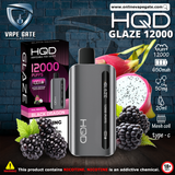 HQD GLAZED RECHARGEABLE DISPOSABLE VAPES (12,000PUFFS) VAPE OFFER AL AIN