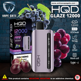 HQD Glazed Rechargeable Disposable Vapes (12,000 Puffs) Vape Online UAE KSA