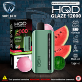 HQD Glazed Rechargeable Disposable Vapes (12,000 Puffs) Best Vape in UAE 2025