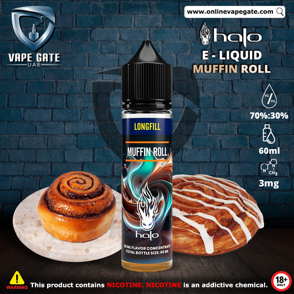 Halo Muffin Roll - E-Liquid Vape Delivery Abu Dhabi & Dubai 2025