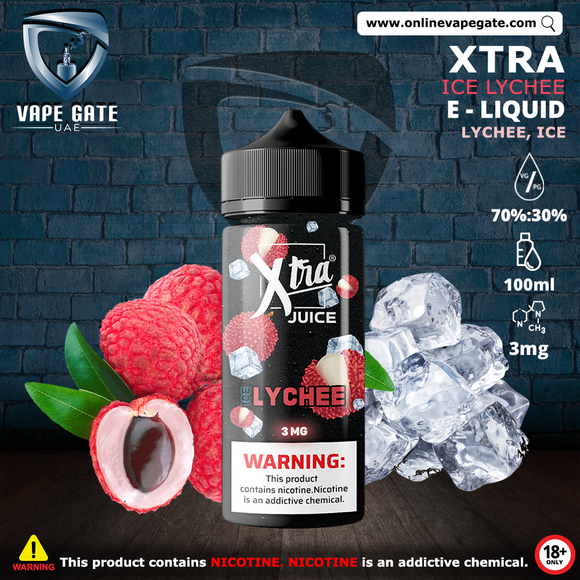 ICE LYCHEE - XTRA ELIQUID 100ML vape delivery dubai