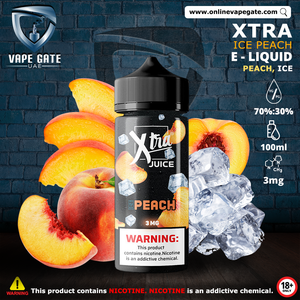 ICE PEACH - XTRA ELIQUID 100ML vape online offer fujairah