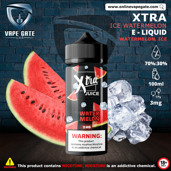 ICE WATERMELON - XTRA ELIQUID 100ML vape ajman