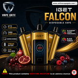 IGET Falcon Disposable Vape (25,000 Puffs) Fast Delivery in UAE same day Abu Dhabi and Dubai 