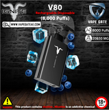 IGNITE - V80 Rechargeable Disposable Vape (8000 Puffs)vape disposable delivery ajman