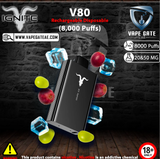 IGNITE - V80 Rechargeable Disposable Vape (8000 Puffs) vape delivery dubai