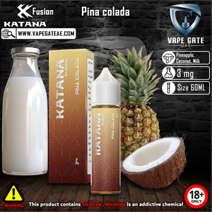 Katana Fusion - Pina Colada Eliquid vape delivery offer same day dubai