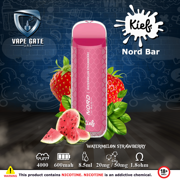 Kief Nord Bar Disposable Pods (4000 Puffs) Abu Dhabi and Dubai KSA 2025