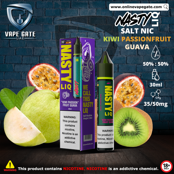 Kiwi Passionfruit Guava - Nasty Liq 30ml vape dubai duty free