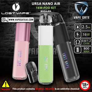 LOST VAPE - URSA NANO AIR 16W POD KIT 800mAh VAPE DELIVERY ABU DHABI DUBAI AL AIN RUWAIS AJMAN