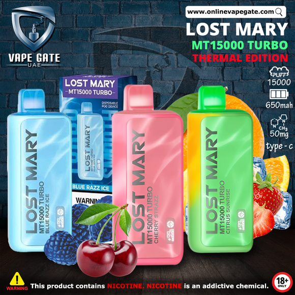 Lost Mary MT15000 Turbo Disposable Vape same day delivery abu dhabi
