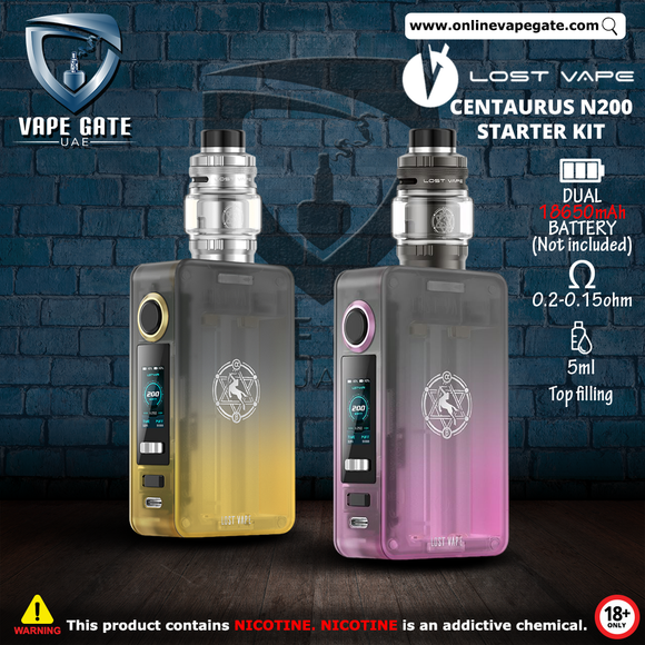 Lost Vape Centaurus N200 Starter Kit | Same Day Vape Delivery Dubai Lost Vape Centaurus N200 Starter Kit | Same Day Vape Delivery Dubai