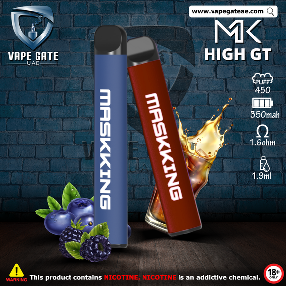 Maskking HIGH GT Disposable Vaporiser Dubai Abu Dhabi UAE, Saudi Arabia, KSA