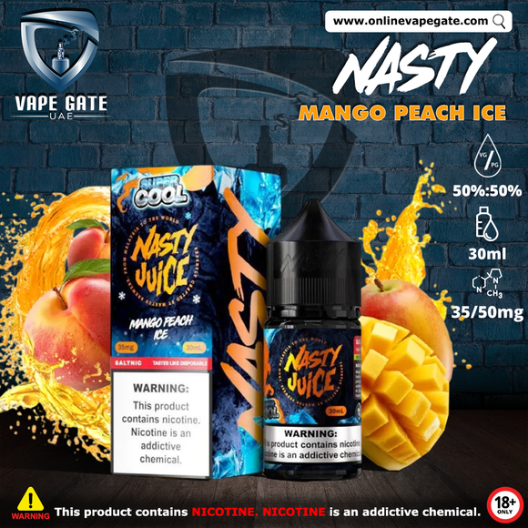 Mango Peach Ice - Nasty Super Cool 30ml Vape Offer Dubai Dutyfree 2025