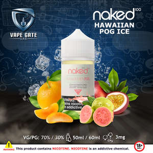 Naked 100 - Hawaiian Pog Ice 60ml, REAL DISCOUNT WITH VAPE GATE UAE. Naked 100 - Hawaiian Pog Ice 60ml, REAL DISCOUNT WITH VAPE GATE UAE.
