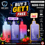 Nerd Fire 8000 Puffs - Disposable Best Vape Shop DUBAI, ABU DHABI, AL AIN, RUWAIS, SHARJAH AJMAN KSA