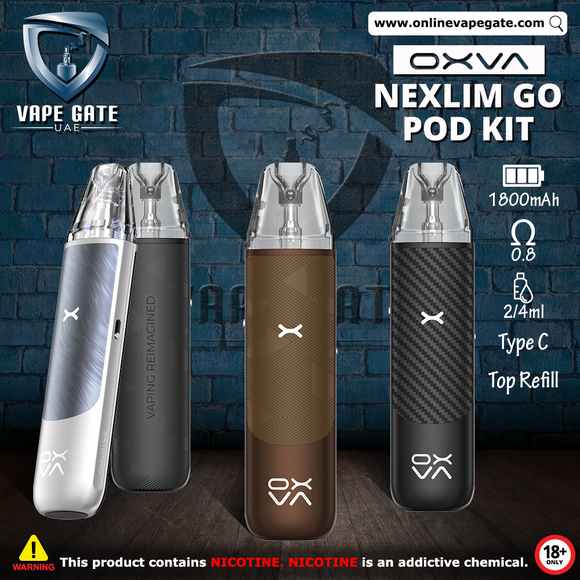OXVA Nexlim GO Pod Kit 1800mAh Dubai Price Online | Same Day Vape Delivery Abu Dhabi & Dubai OXVA Nexlim GO Pod Kit 1800mAh Dubai Price Online | Same Day Vape Delivery Abu Dhabi & Dubai