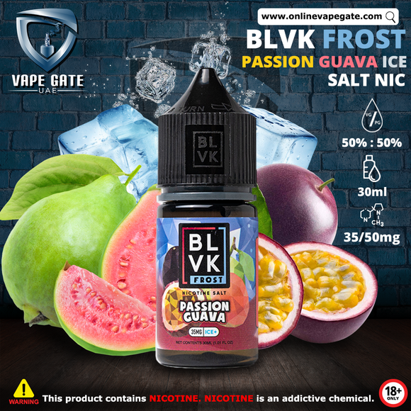 PASSION GUAVA - BLVK FROST SALTS - 30ML vape offer al ain