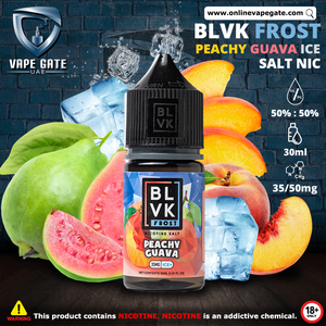 PEACHY GUAVA - BLVK FROST SALTS - 30ML vape delivery ruwais