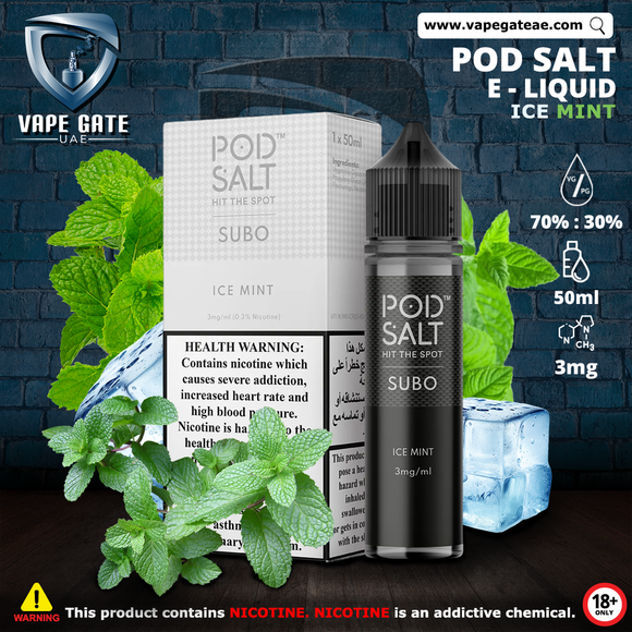 ice mint vape juice Pod Salt - Ice Mint Eliquid | Dubai & Abu Dhabi