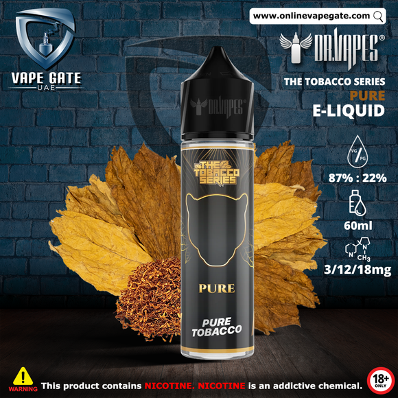 Pure - The Tobacco Series E Liquid by Dr. Vapes Same Day Delivery Abu Dhabi Dubai