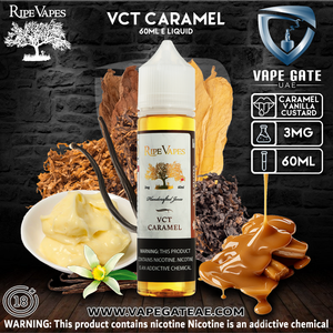 VCT Caramel - 60ml E liquid by Ripe Vape | Same Day Delivery Abu Dhabi & Dubai VCT Caramel - 60ml E liquid by Ripe Vape | Same Day Delivery Abu Dhabi & Dubai