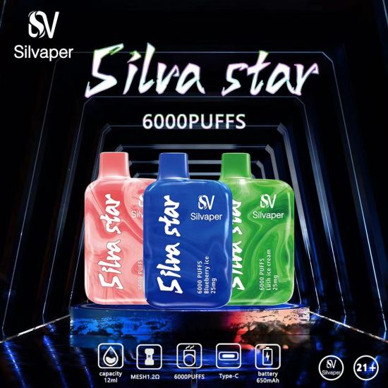 Silvaper - Silva Star Disposable Vape (6000 Puffs) | Dubai & Abu Dhabi | Vape Gate UAE Silvaper - Silva Star Disposable Vape (6000 Puffs) | Dubai & Abu Dhabi | Vape Gate UAE