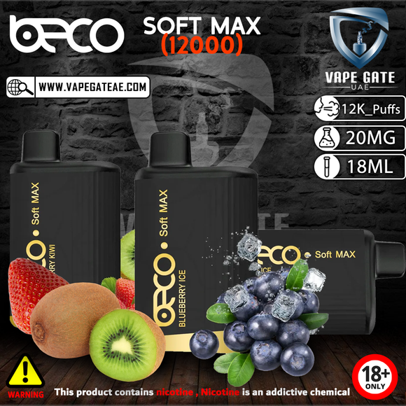 BECO SOFT MAX DISPOSABLE VAPE (12000 PUFFS) VAPE DELIVERY ABU DHABI