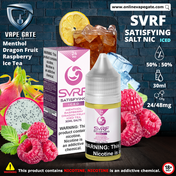 SVRF - SATISFYING ICED 30ML SALTS _available in UAE Abu Dhabi Dubai Ajman KSA