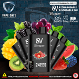 Silvaper Rechargeable Disposable Vape (24,000 Puffs) Vape Offer Online Ajman Sharjah