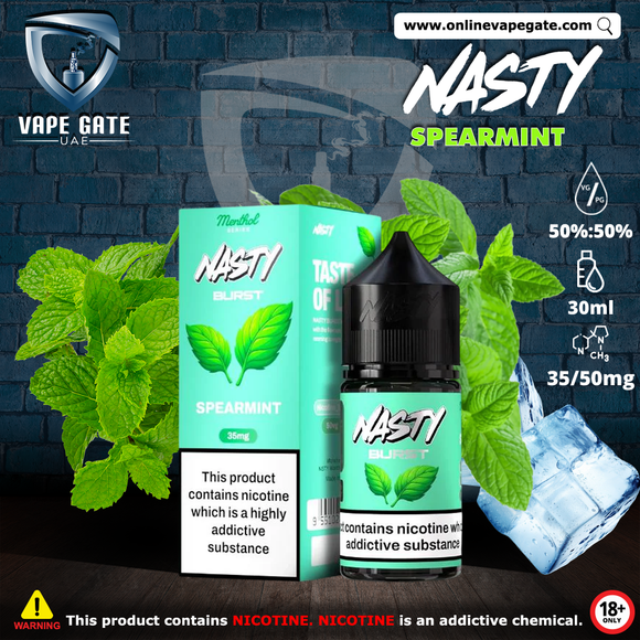 Spearmint - Nasty Burst 30ml Vape Delivery Fast Dubai 2025