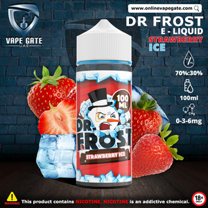 Strawberry Ice 60ml Eliquid by Dr Frost - E-LIQUIDS - UAE - KSA - Abu Dhabi