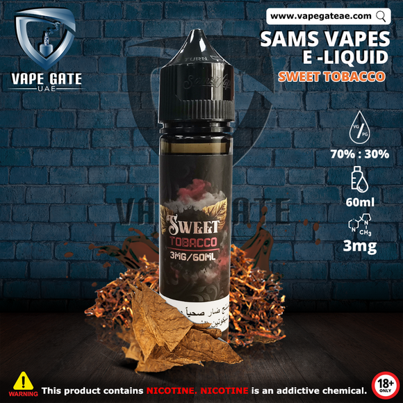 Sweet Tobacco E Liquid By Sams Vape Deliver the Same Day in Dubai 2025