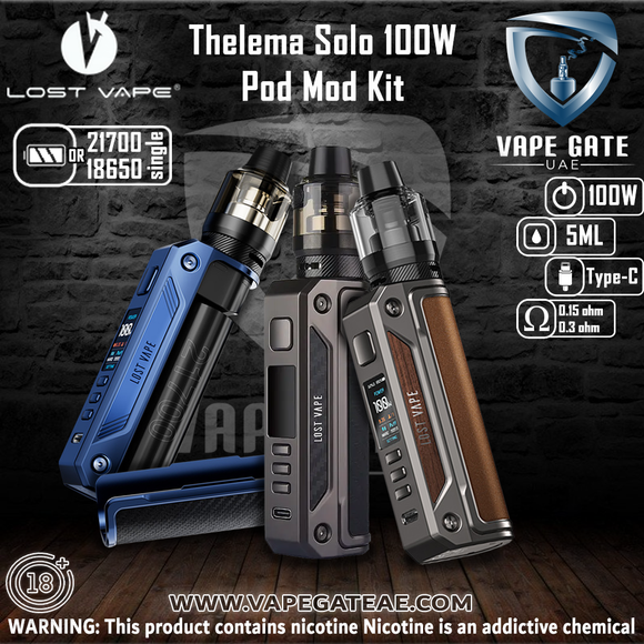 Thelema Solo 100W Pod Mod Kit - by Lost Vape ABU DHABI DUBAI KSA