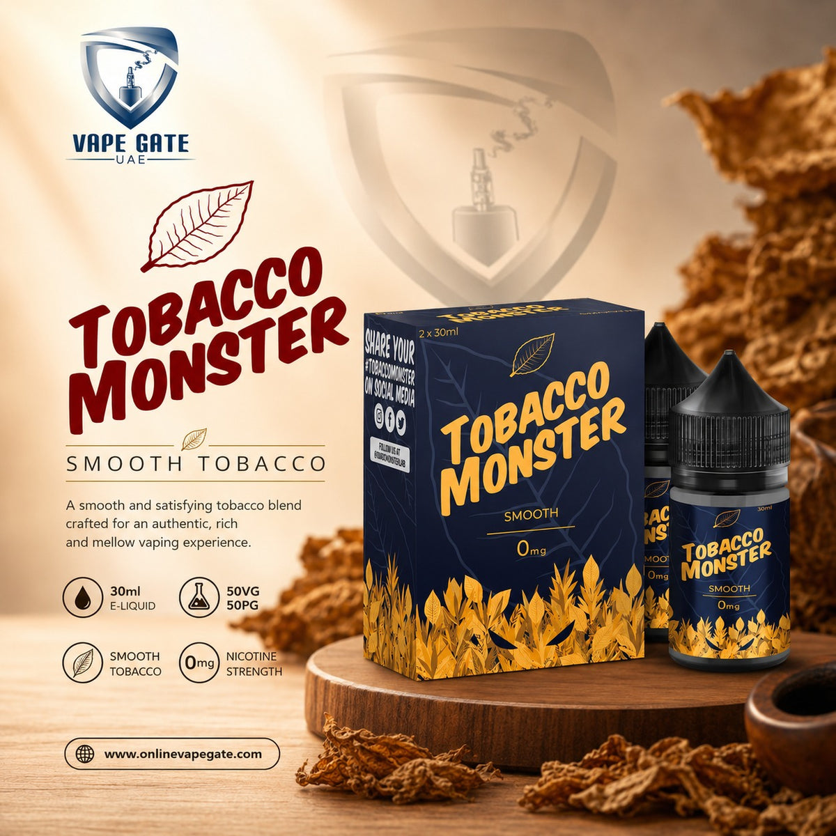 jam monster tobacco E-Liquids Jam Monster Tobacco Monster Smooth