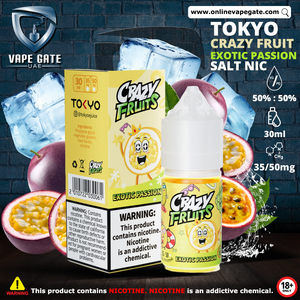 Tokyo Crazy Fruits Exotic Passion Saltnic 30ml ABU DHABI DUBAI AL AIN SHARJAH FUJAIRAH KSA