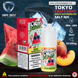 Tokyo Crazy Fruits Peach Watermelon Saltnic 30ml vape same day delivery dubai
