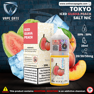 Tokyo Iced Guava Peach Saltnic 30ml vape offer online ruwais umm al quawain