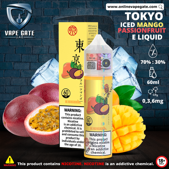 Tokyo Iced Mango Passionfruit E Liquid vape delivery abu dhabi dubai KSA