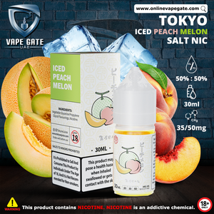 Tokyo Iced Peach Melon Saltnic 30ml vape online sharjah