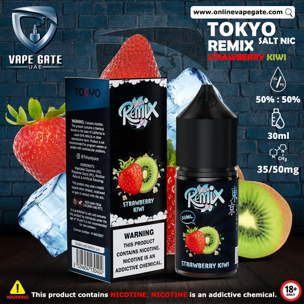 TOKIO『TOKIO REMIX』 Tokyo Remix Strawberry Kiwi Saltnic 30ml | Same Day Delivery Abu