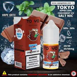 Tokyo Super Cool Chocomint Ice Saltnic 30ml VAPE ONLINE AJMAN