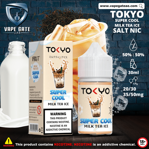 Tokyo Super Cool Milk Tea Ice SaltNic Dubai | E-Liquid Dubai