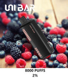 Unibar Rechargeable Disposable Vape (8000 Puffs) best vape online fujairah